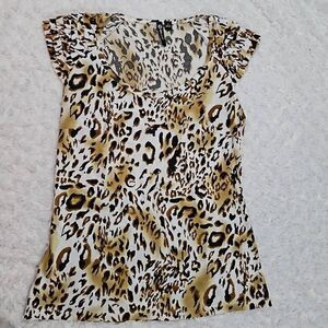 Animal Print Tank Top Milano Womens Size Small